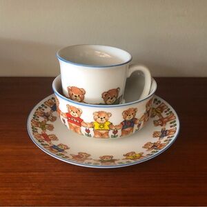 Enesco Lucy and Me 1983 Bear 3 Piece Set